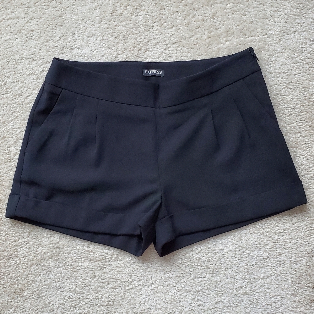 Express Black Womens Dress Shorts